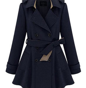 Womens Blue Winter Dress
