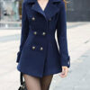 Elegant Winter Blue Jacket-Dress