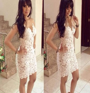 Flower Pattern Lace Dress