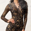 Golden Dark Mini Dress