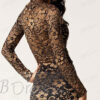 Golden Dark Mini Dress