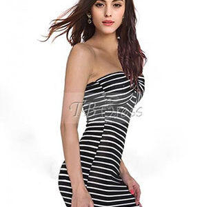 Sailor Stipe Dark Dress