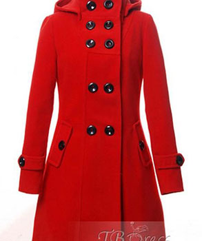 Women's Red Winter Coat