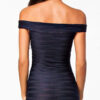 Sexy Silk Bue Stripes Dress