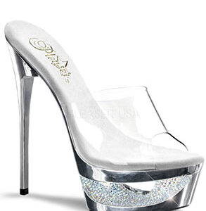 Silver Clear High Heels